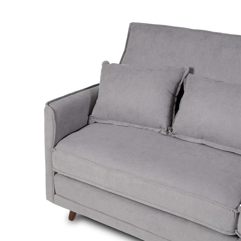 Sofá Realeza - Tela Microfibra - 3 cuerpos - 12074 (Ceniza) en Gris - Sillones y sofás, Uruguay | Nyr, vista 6