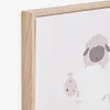 Cuadro Milu - de ovejas beige y blanco 40 x 30 cm en Rosa - Decoración de pared, Uruguay | Kavehome, vista 4 de 6