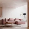 Sofá Blok 3 plazas chaise longue - derecho pana gruesa rosa 300 cm en Rosa - Sillones y sofás, Uruguay | Kavehome, vista 2 de 10