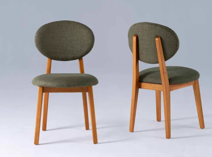 Silla Doroti en Lino Beige - T1946 / Miel - Sillas, Uruguay | Casa Brava