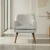 Butaca Melania - Tela Microfibra - C39 (Hielo) en Beige - Butacas, banquetas y puffs, Uruguay | NYR, vista 2 de 7