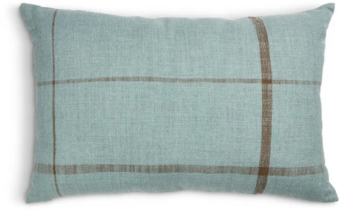 Almohadón HALLON 40x60 azul/marrón en Celeste - Textiles, Uruguay | JYSK