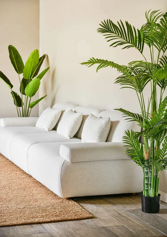 SILLON FOA - LINO ANTIMANCHAS - 3 MTS en Blanco - Sillones y sofás, Uruguay | La Iberica, vista 9