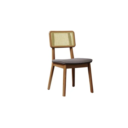 Silla de Comedor Classic - Línea Manhattan - Tela Lino Gris/Natural en Multicolor - Sillas, Uruguay | Nario Hogar