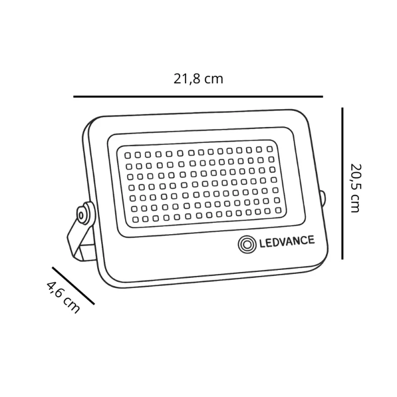 Foco LED LEDVANCE Compact IP66 50W CCT Negro en Negro - Lámparas colgantes, Uruguay | Serlux, vista 6