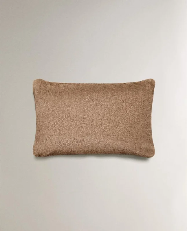 FUNDA COJÍN PELO en Marrón - Textiles, Uruguay | Zara Home, vista 4
