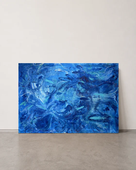 Origen sumergido en Azul - Cuadros, Uruguay | Josefina de León