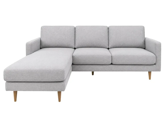 Sofa con Chaise PRADA PREVENTA - Light Grey Tela Rústica en Light Grey Tela Rústica - Sillones y sofás, Uruguay | Finkel, vista 2