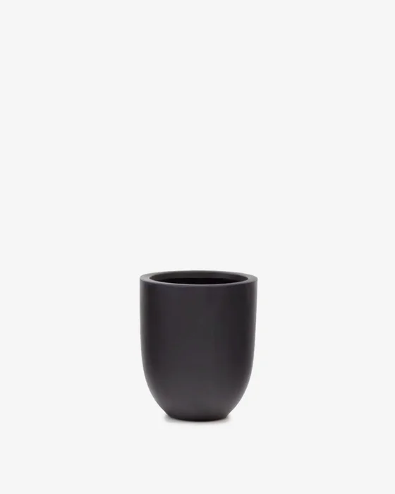 Macetero Aiguablava de cemento negro Ø 39 cm en Negro - Muebles para el exterior, Uruguay | Kavehome