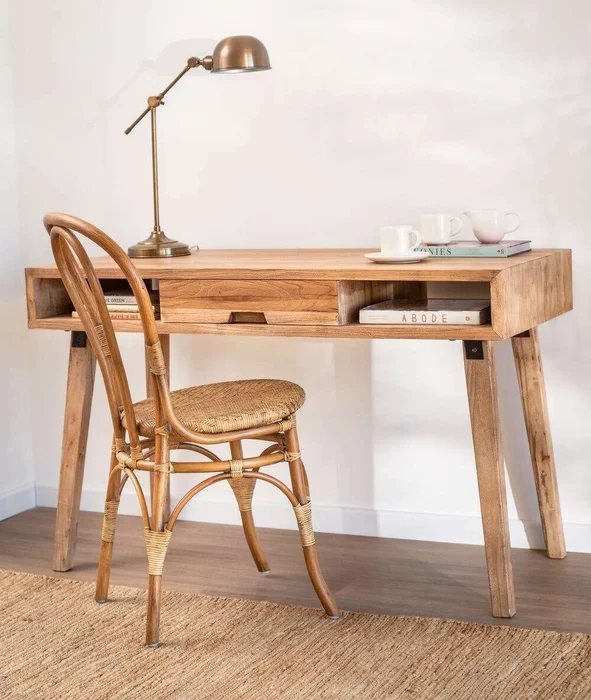 ESCRITORIO NORDICO - OLMO NATURAL en Madera natural - Escritorios y sillas de escritorio, Uruguay | La Iberica, vista 3