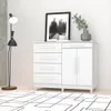 Comoda 5 Cajones 2 Puertas Moderna Con Estante 100% Mdp - Cómodas, Uruguay | Lais Muebles, vista 2 de 4
