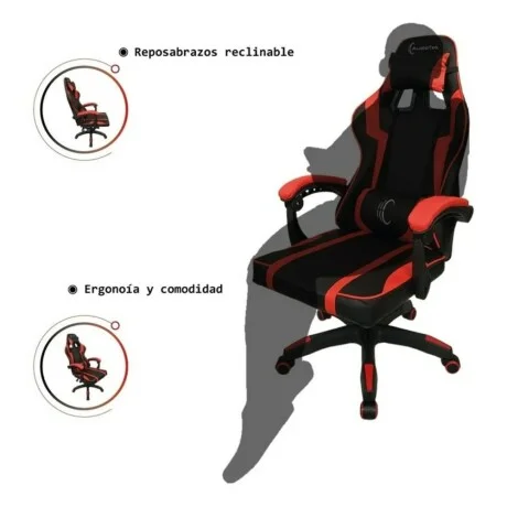 Silla Gamer Handrail en Negro - Sillas de escritorio, Uruguay | La Cueva Muebles, vista 12
