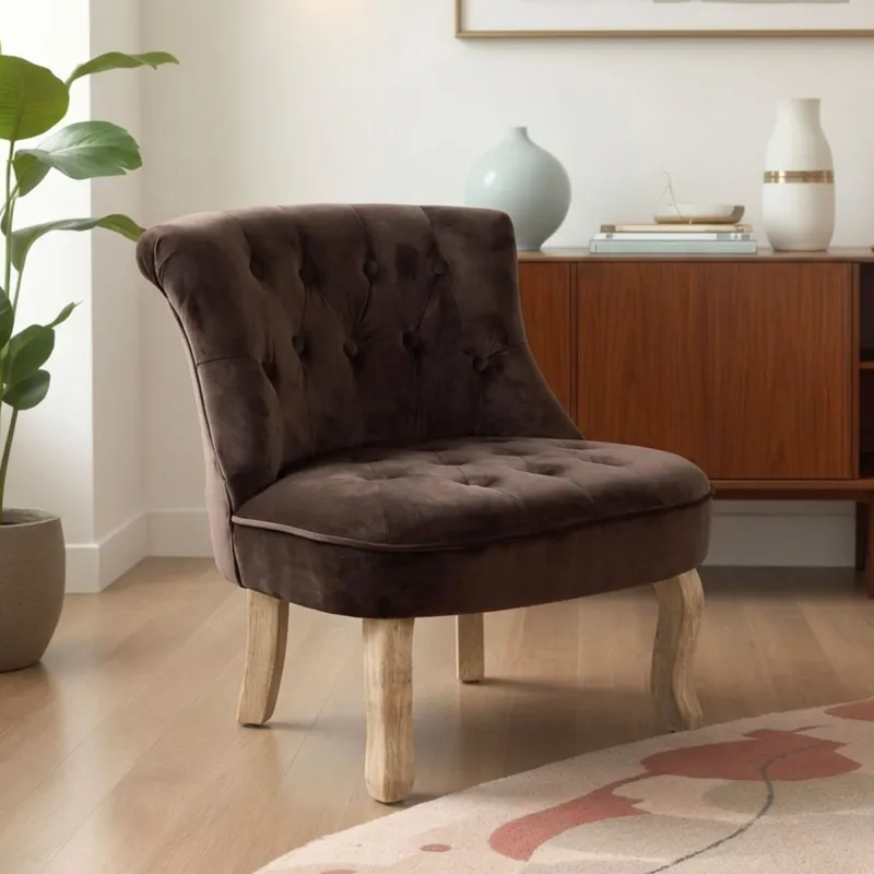 Butaca Luis XV - Beige en Beige - Butacas, banquetas y puffs, Uruguay | La Cueva Muebles