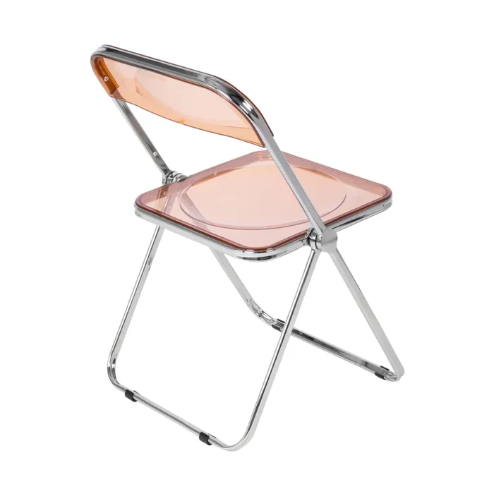 Silla De Comedor Pet-y-metal Marron Sofía en Naranja - Sillas, Uruguay | Divino, vista 2