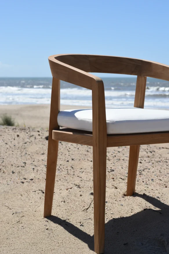 SILLA VENTO C/ALMOHADÓN en Madera natural - Sillas, Uruguay | Sentido Jose Ignacio, vista 2