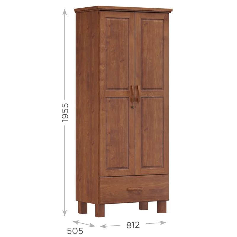 FINESTRA- ROPERO BRONZE 2 PUERTAS 1 CAJON 1140TN - Roperos y placares, Uruguay | Alfa Ventas, vista 3
