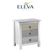 Mesa de luz 3 cajones Linea Flora - Blanco en Blanco - Mesas de luz, Uruguay | Nario Hogar, vista 1 de 3