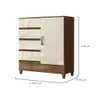 Comoda Cajonera Dormitorio 4 Cajones 1 Puerta - Cómodas, Uruguay | Lais Muebles, vista 3 de 4