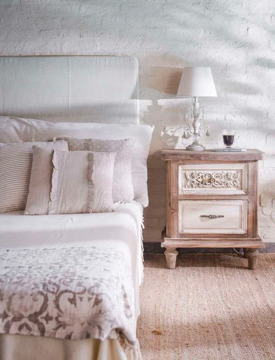 RESPALDO CON FUNDA DESMONTABLE - TELA FIBREGUARD en Blanco - Respaldos de cama, Uruguay | La Iberica