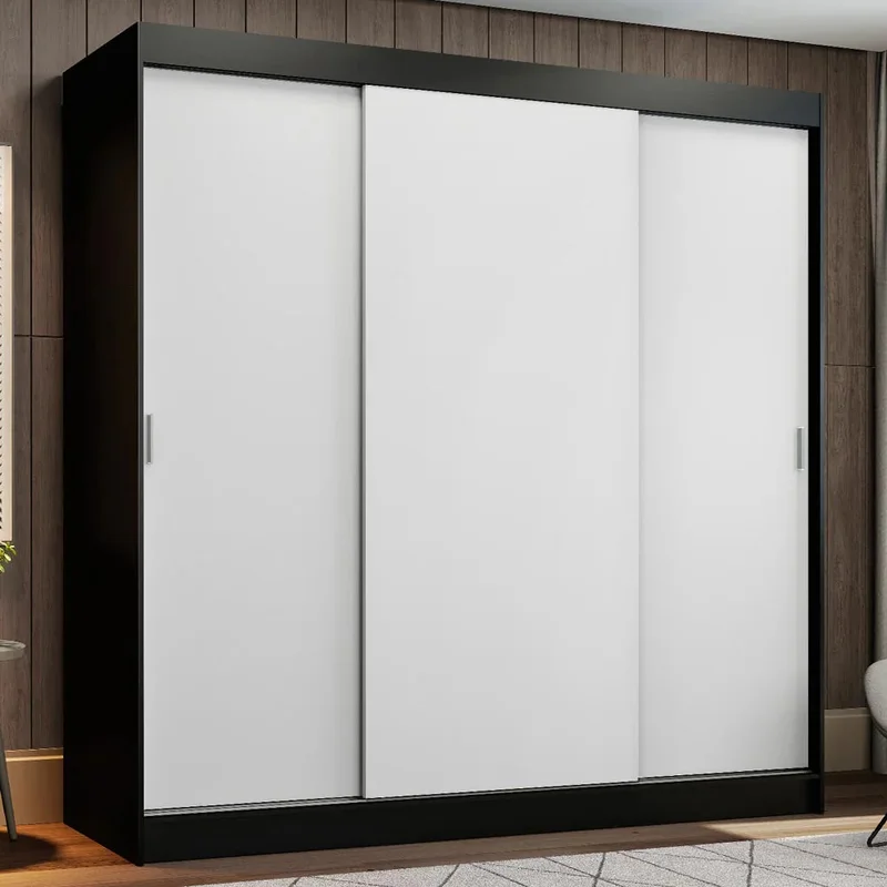 Ropero Placard Matrimonial Reno 180CM Pareja 3 Puertas Corredizas en Multicolor - Roperos y placares, Uruguay | Balton, vista 13