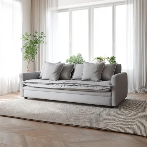 SOFA GENOVA 3 CUERPOS GRIS - Sillones y sofás, Uruguay | Alfa Ventas