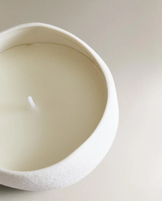 VELA DECORATIVA TEXTURA en Blanco - Velas y Portavelas, Uruguay | Zara Home, vista 4