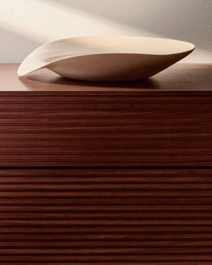 Centro de mesa Ebenor de cerámica beige Ø 40 cm en Beige - Jarrones, Uruguay | Kavehome, vista 2