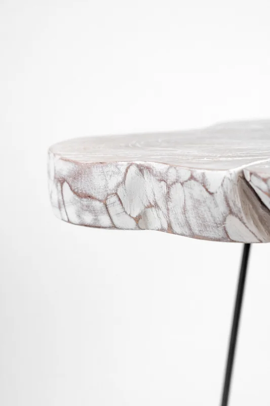 Mesa Lateral Liberté White Wash - Color Unico en Multicolor - Sillones y sofás, Uruguay | Indian, vista 3