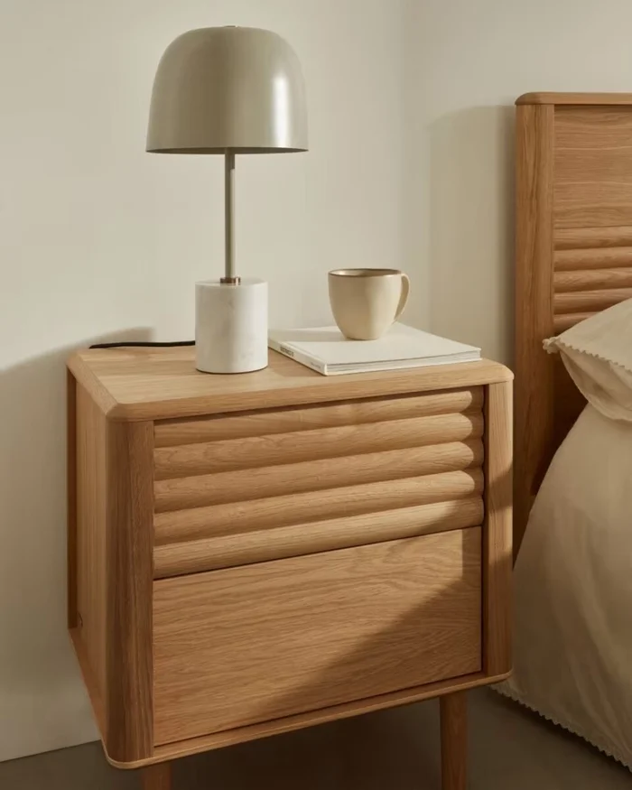 Luminaria de mesa Alish de metal y mármol en Beige - Lámparas de mesa, Uruguay | Kavehome, vista 2