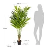 Planta artificial Palmera de bambú con maceta negro 170 cm en Verde - Macetas, Uruguay | Kavehome, vista 5 de 5