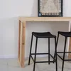 Banqueta de barra en cuerda náutica negra y aluminio en Negro - Butacas, banquetas y puffs, Uruguay | Entrecasa, vista 4 de 5