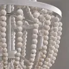 Lampara Araña De Techo Luminaria Colgante Cuentas De Madera - Iluminarás - Lámparas de mesa, Uruguay | Iluminaras, vista 3 de 4