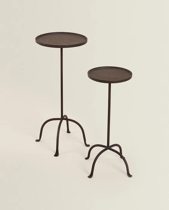 MESA AUXILIAR METAL ENVEJECIDO - Mesas de living, Uruguay | Zara Home, vista 3
