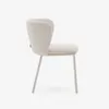 Silla Ciselia de chenilla beige y acero beige FSC Mix Credit en Beige - Sillas, Uruguay | Kavehome, vista 7 de 9