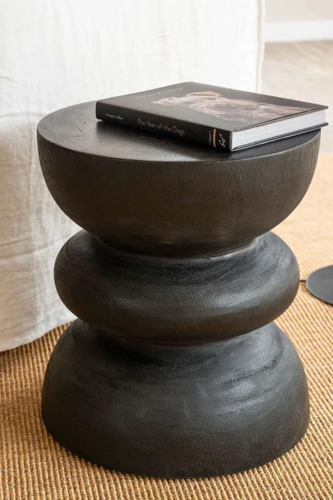MESA AUXILIAR CABO - SUAR BLACK en Negro - Mesas de living, Uruguay | La Iberica