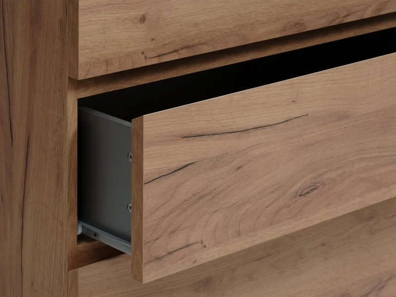 Cómoda LIMFJORDEN 4 caj color roble nat en Madera natural - Cómodas, Uruguay | JYSK, vista 3