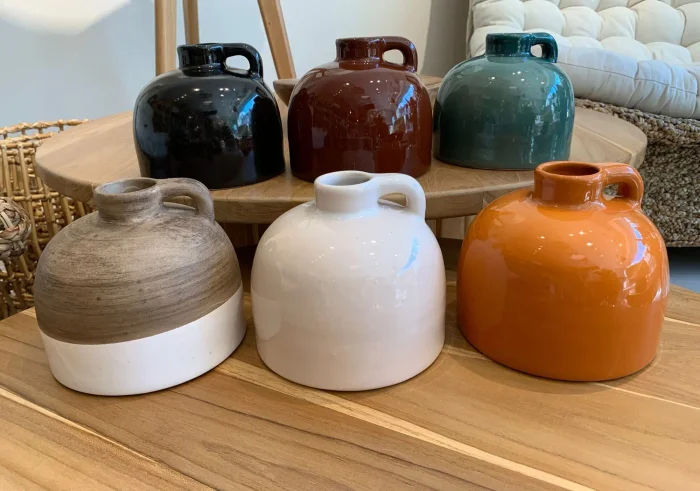 Botellon ceramica bajo - Jarrones, Uruguay | FMB