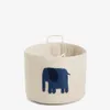 Cesta Tandani de algodón beige con elefante azul 30 cm en Beige - Canastos, Uruguay | Kavehome, vista 1 de 6