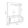 Modular Rack Panel 2 Puertas Con Estantes Hasta 50 Pulgadas en AMENDOA OFF WHITE - Sillones y sofás, Uruguay | Soy Hogar, vista 9 de 16