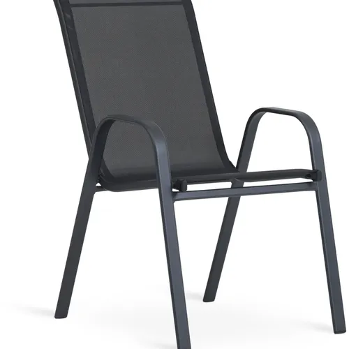Silla apilable LEKNES negro en Negro - Muebles para el exterior, Uruguay | JYSK
