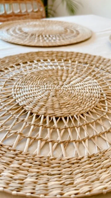 Individuales calados de seagrass en Madera natural - Muebles, Uruguay | Decoramuss, vista 2