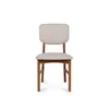 Silla Cordial - Nogal - Tela Rústica - Natural 93 en Beige - Butacas, banquetas y puffs, Uruguay | NYR, vista 2 de 6