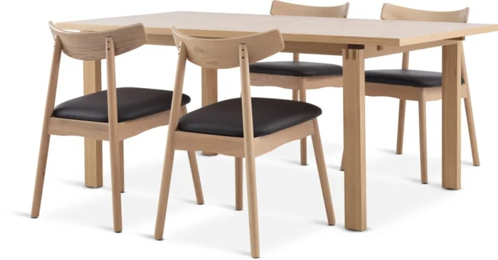 Mesa de comedor MEJLSKOV 90x180 roble natural en Madera natural - Mesas de comedor, Uruguay | JYSK, vista 2