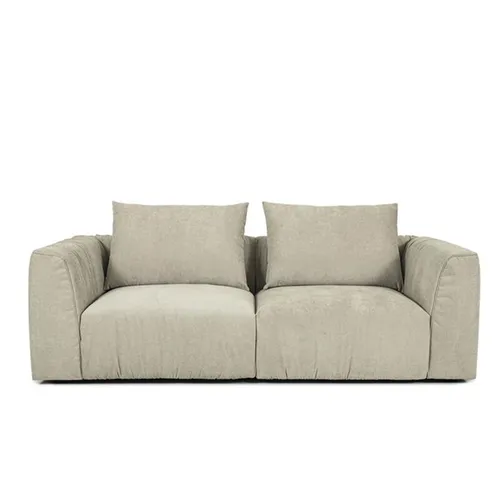 SOFA CORSO 216X105X80CM TELA GRIS CLARO - Sillones y sofás, Uruguay | Vinibel