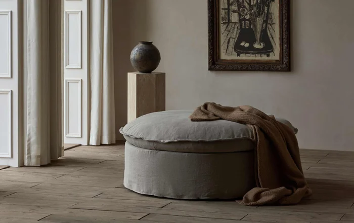 Puff con funda Simon en Gris - Sillones y sofás, Uruguay | Pieza Clave, vista 3