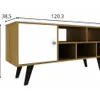 Rack para TV 42 con nicho Nogal/Blanco - Muebles para TV, Uruguay | Que Sal Muebleria, vista 2 de 4