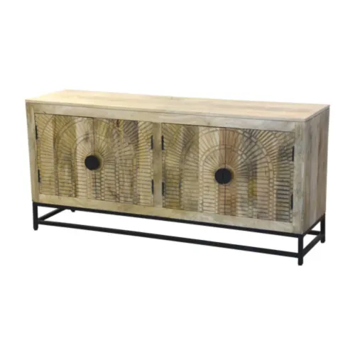 R-59 Rack 150x40x70 en Madera natural - Muebles para TV, Uruguay | Victoriana