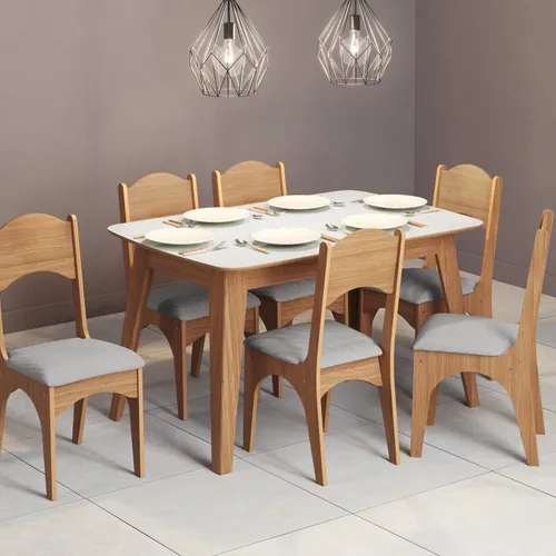 Mesa de Comedor German en Blanco - Mesas de comedor, Uruguay | Casa Brava