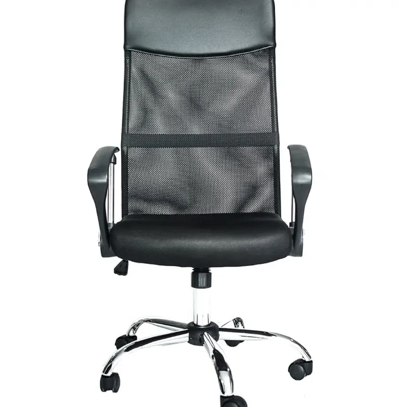 Silla De Escritorio Mallada - Negra en Negro - Escritorios y sillas de escritorio, Uruguay | Unilux
