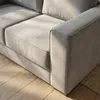 Sofá Olimpus - Microfibra - 2 cuerpos - Kruger 06-155 (Ceniza) en Beige - Sillones y sofás, Uruguay | NYR, vista 3 de 5